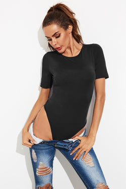 Round Neck Short Sleeve Bodysuit