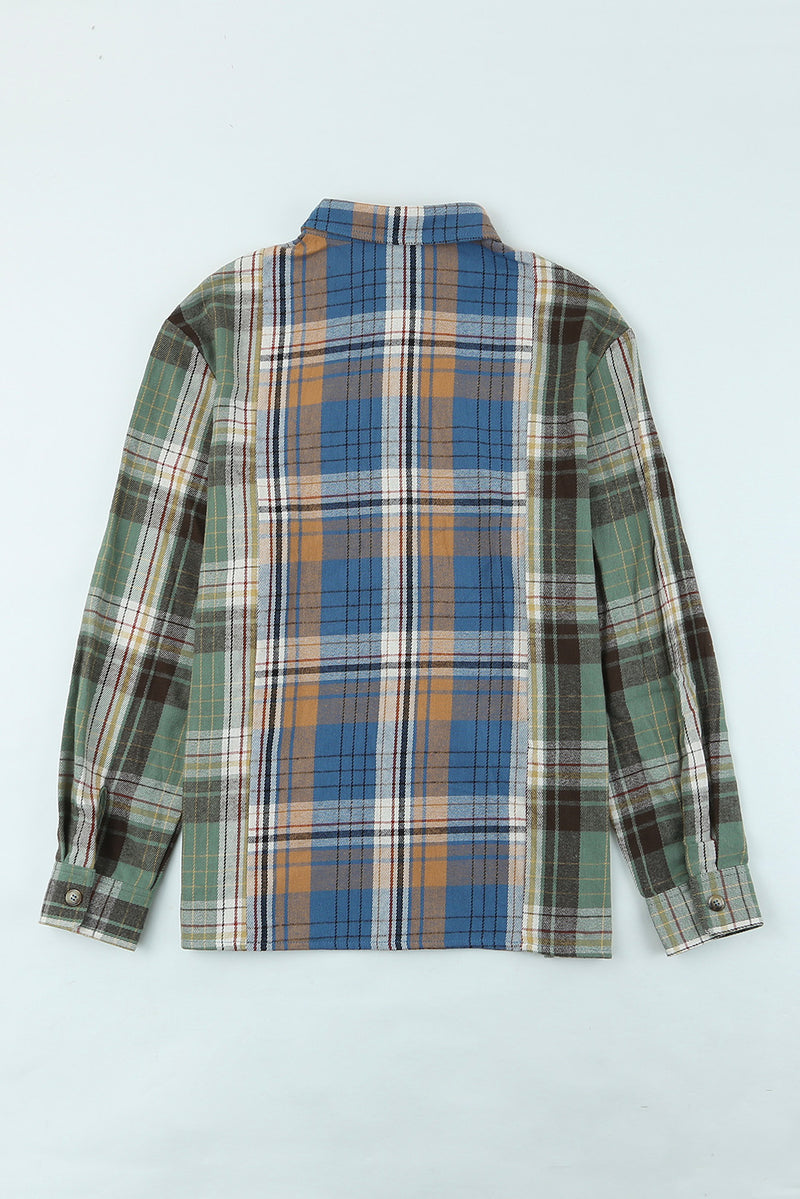 Plaid Button Up Long Sleeve Shirt